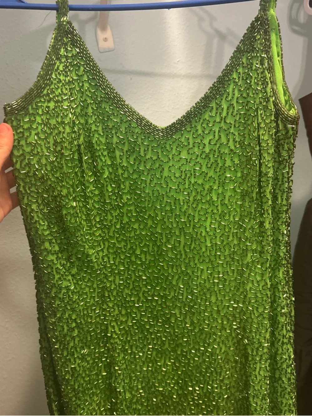 Vintage Oleg Cassini Niemen Marcus Beaded hand embellished Mini Dress